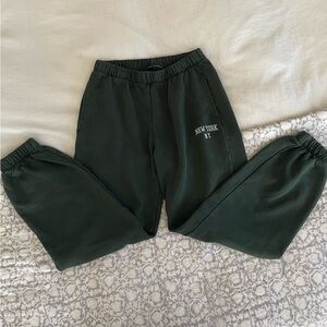 Brandy Melville green joggers! (Rosa Cotton Sweatpants)